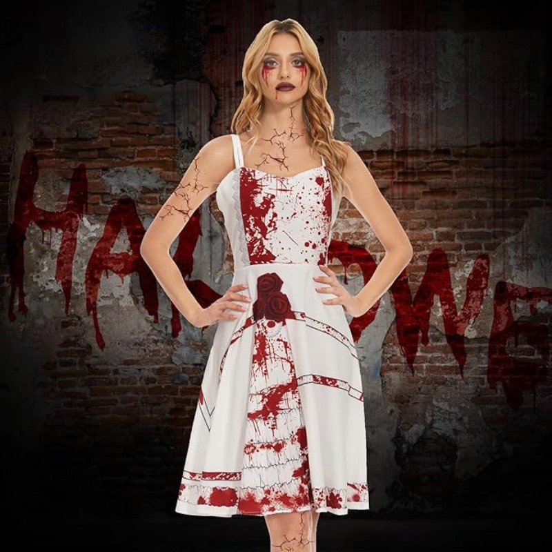 Zombie Party Games - Костюм для Хэллоуина с кровавым принтом,